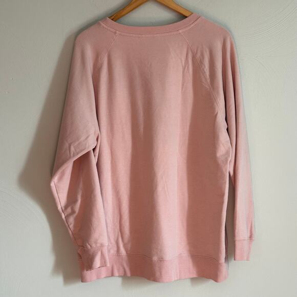 Wildfox Pink Coffee & Sunshine Oversized Felt Sweater - Picture 9 of 9